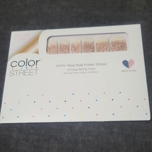 Color Street Glittery Rose Gold Nail Strips